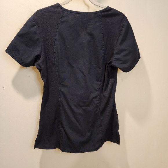 CHEROKEE Women's Black Scrub top size S - Picture 5 of 9